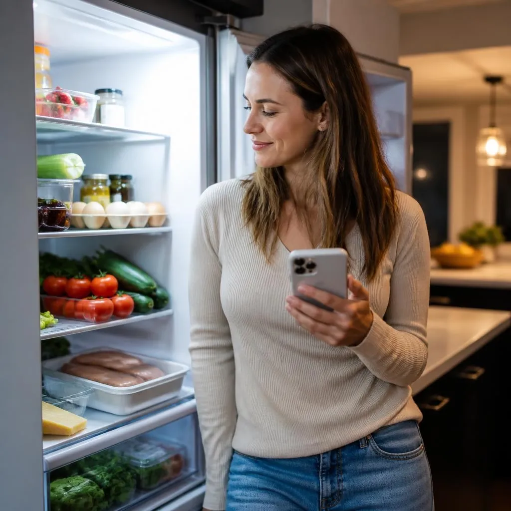 Fridge and ingredients